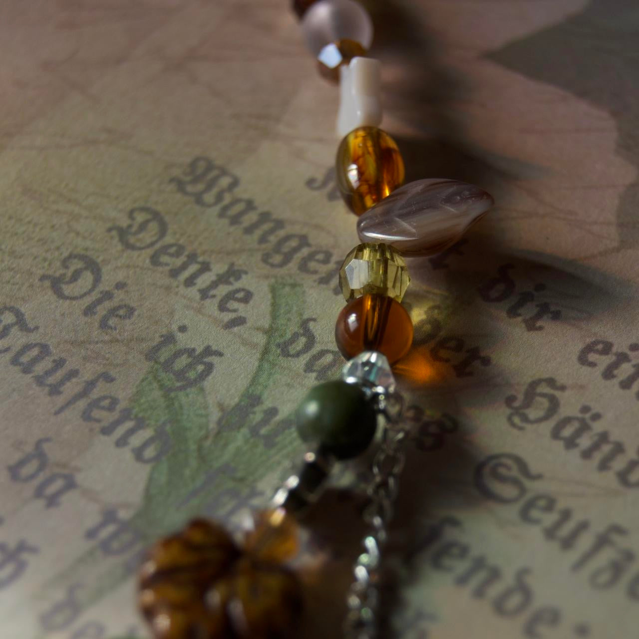 brown dragonfly necklace