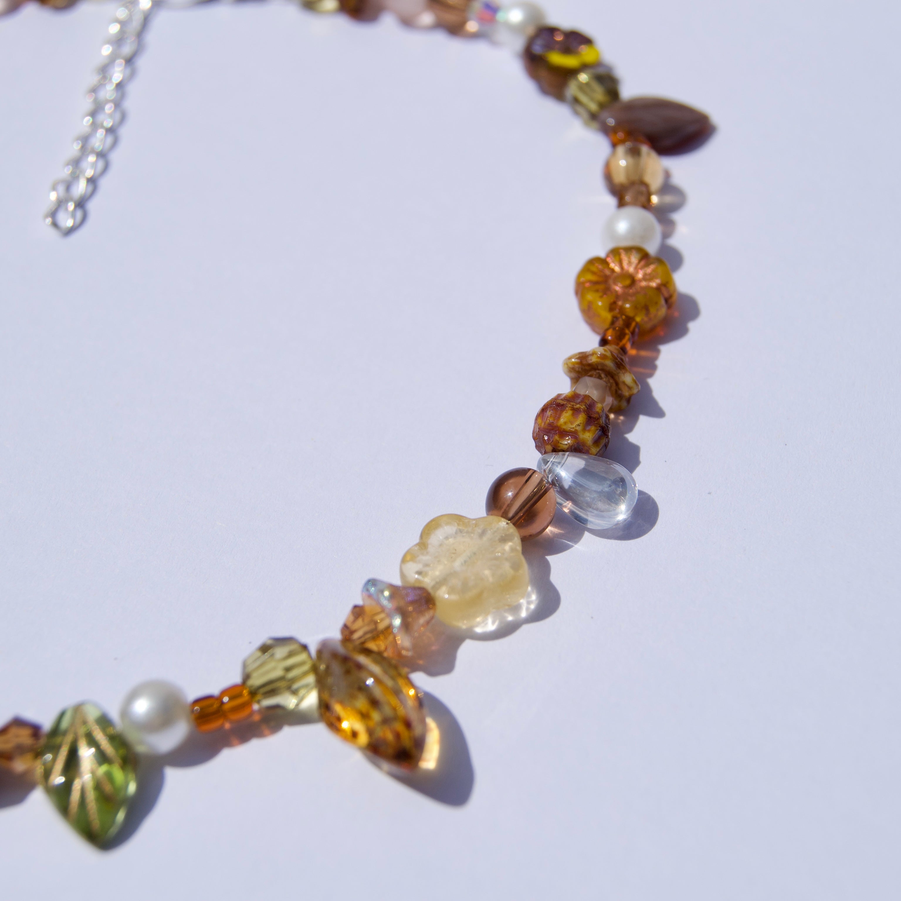 spring flower necklace