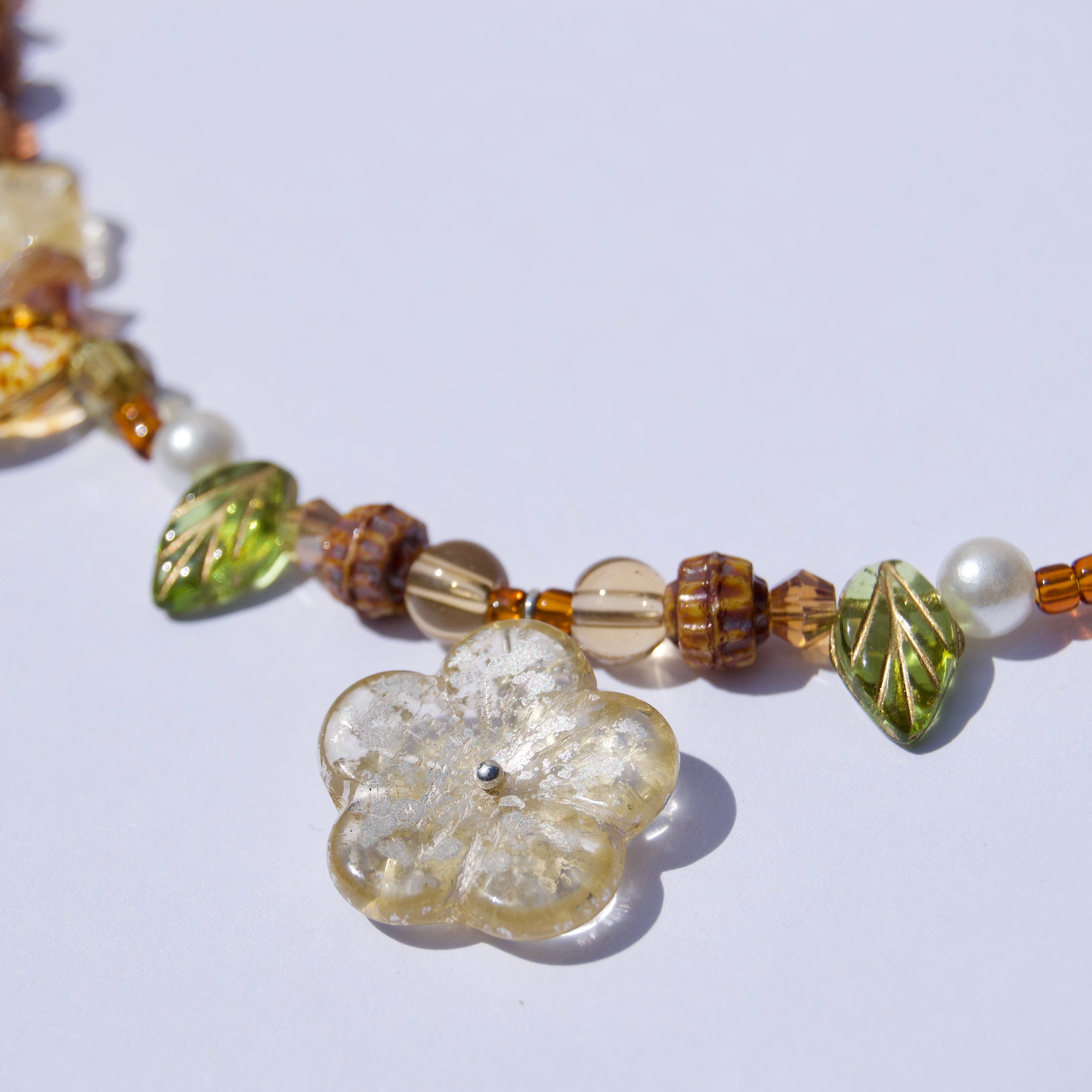 spring flower necklace