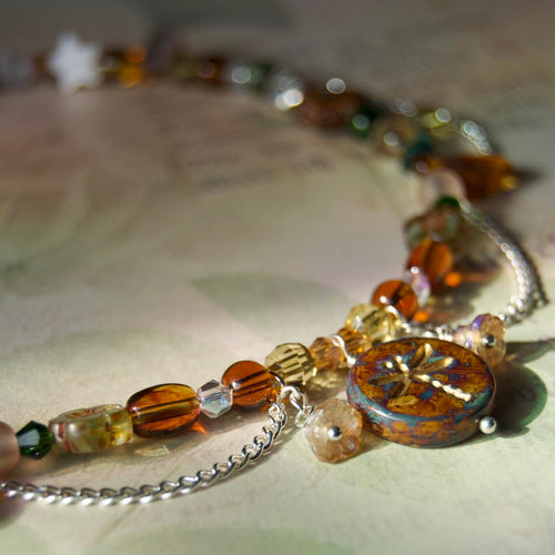 brown dragonfly necklace