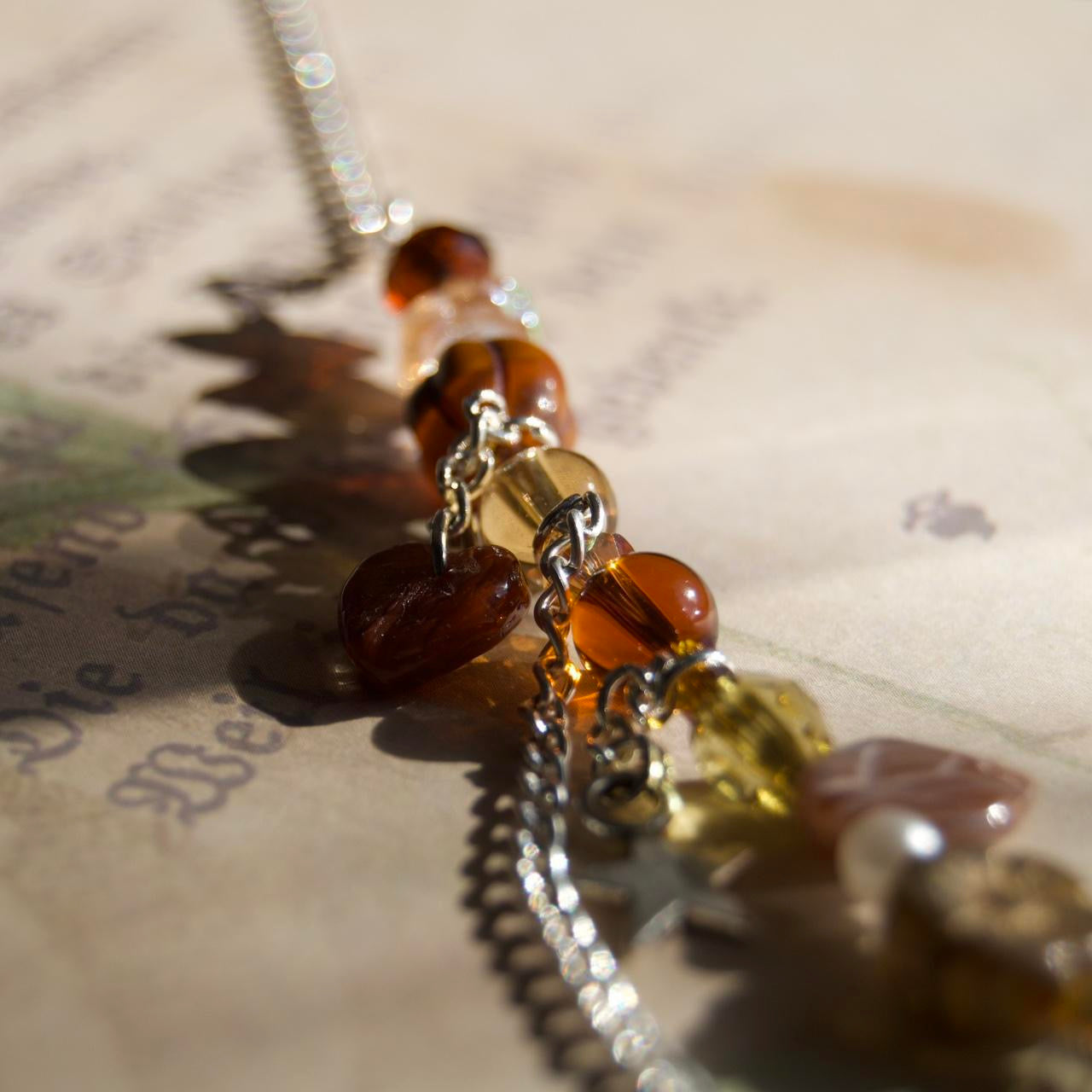 dragonfly forest necklace