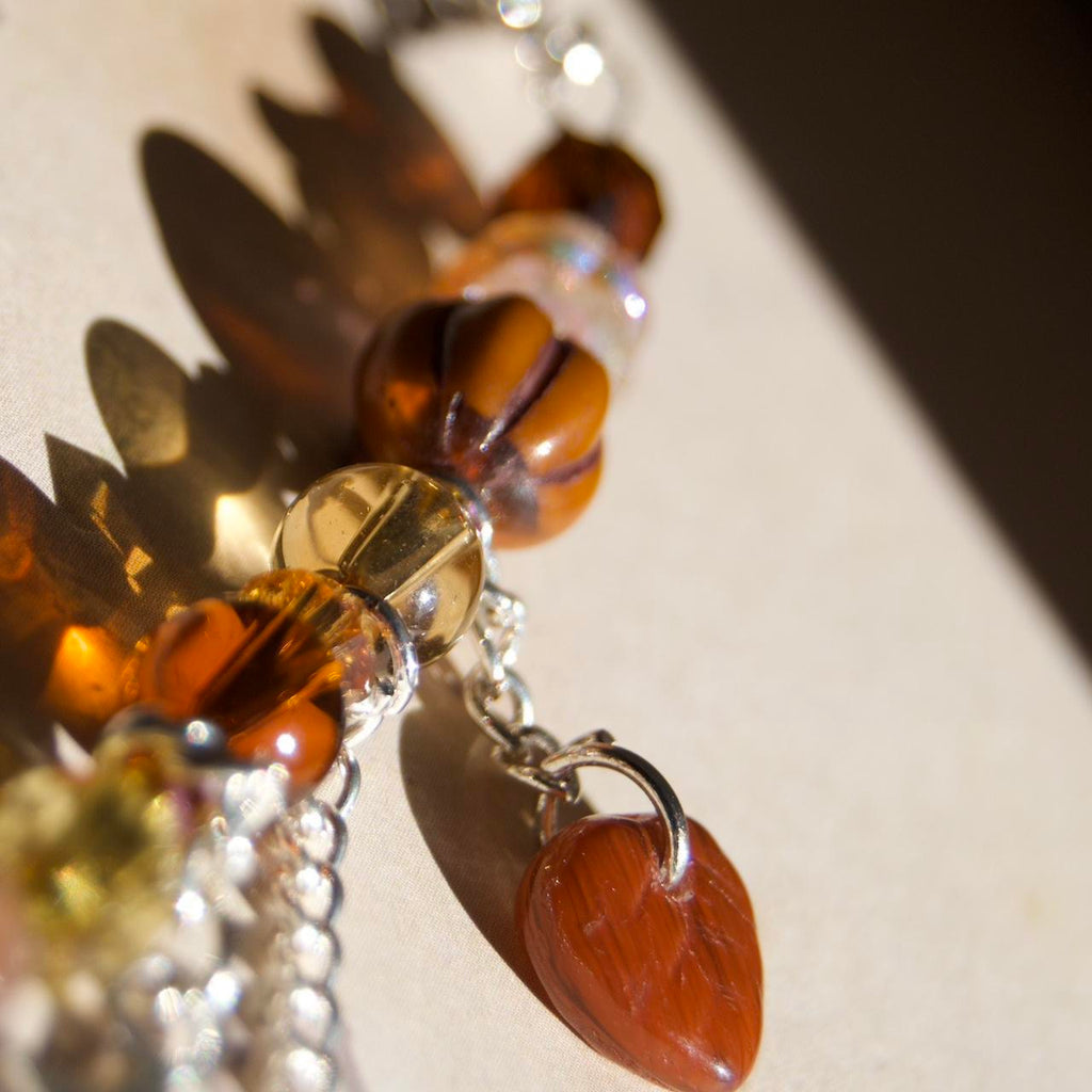 dragonfly forest necklace