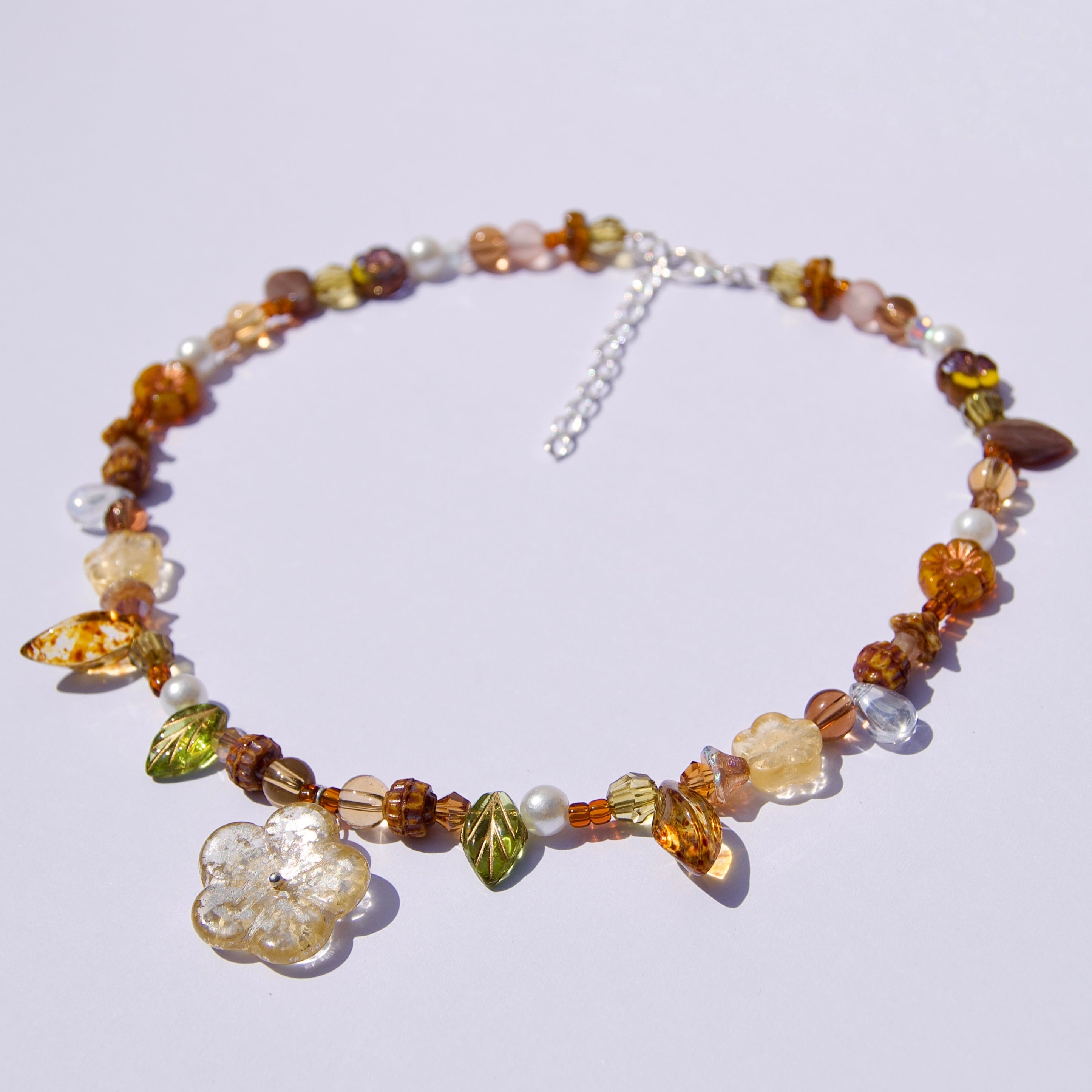 spring flower necklace