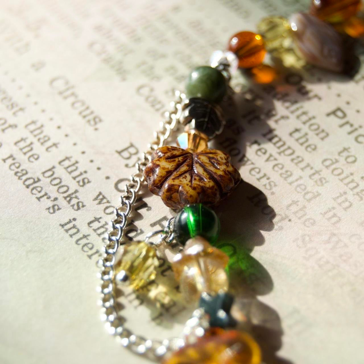 brown dragonfly necklace