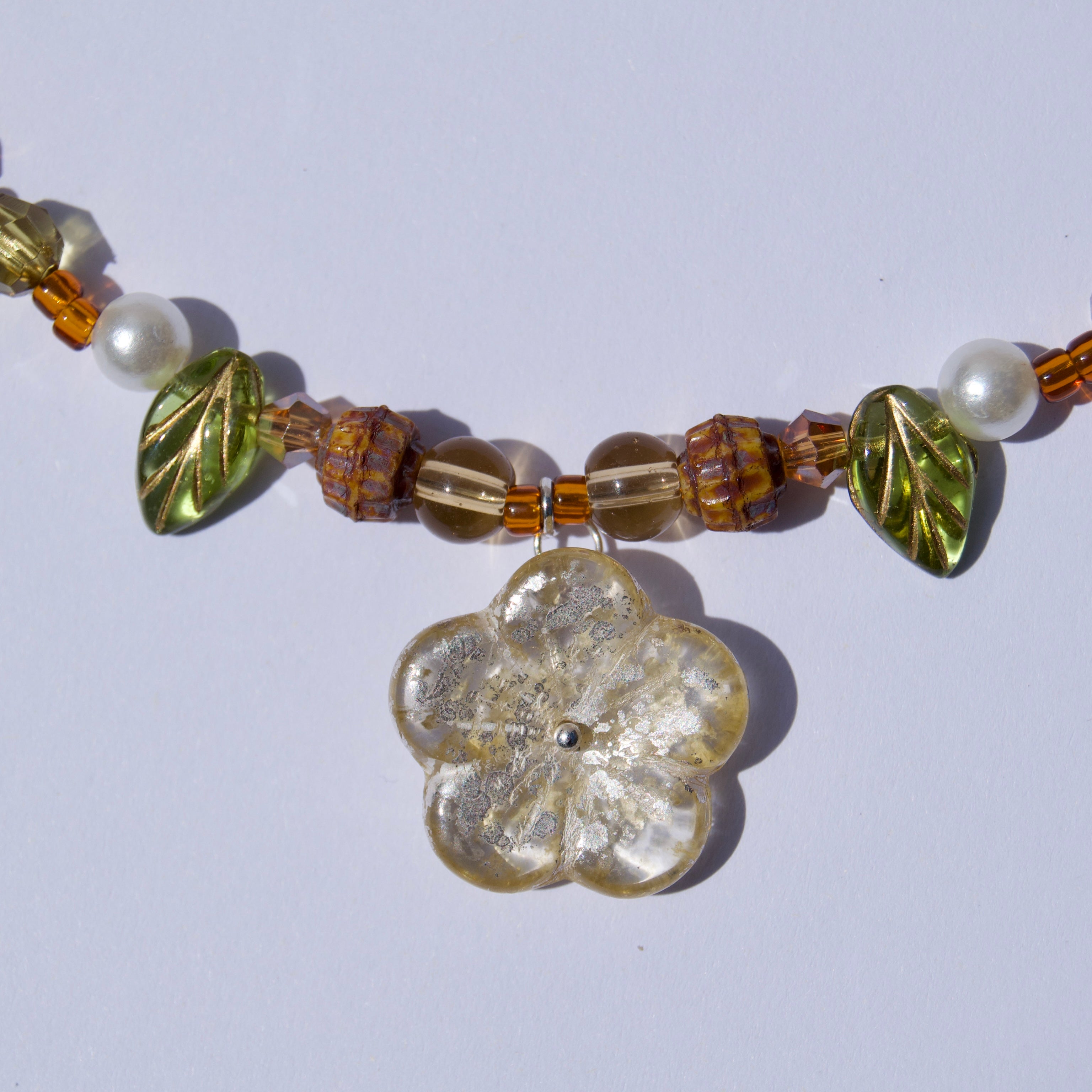 spring flower necklace