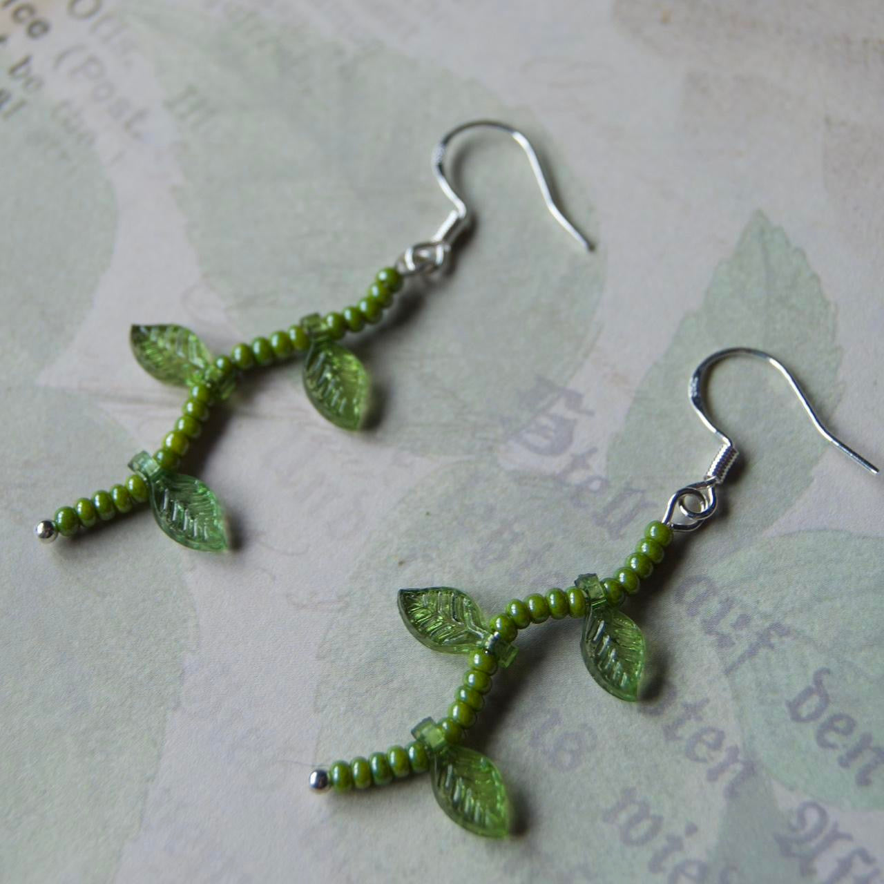 vine leaf earrings