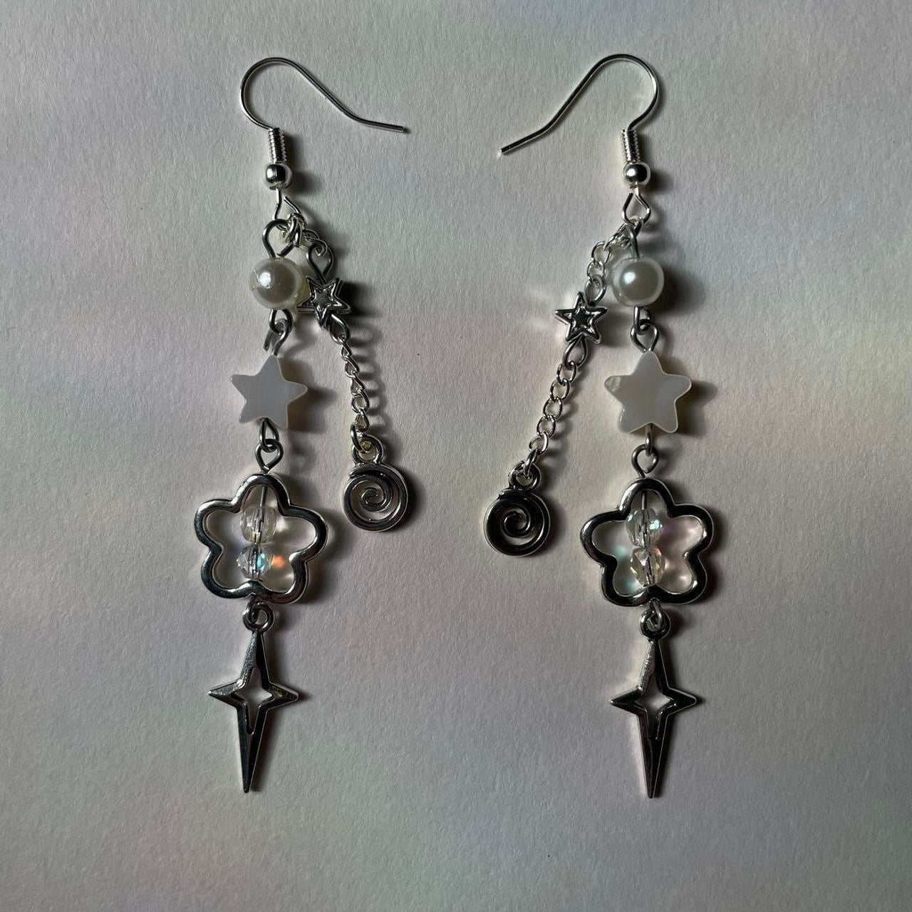 spiral star earrings