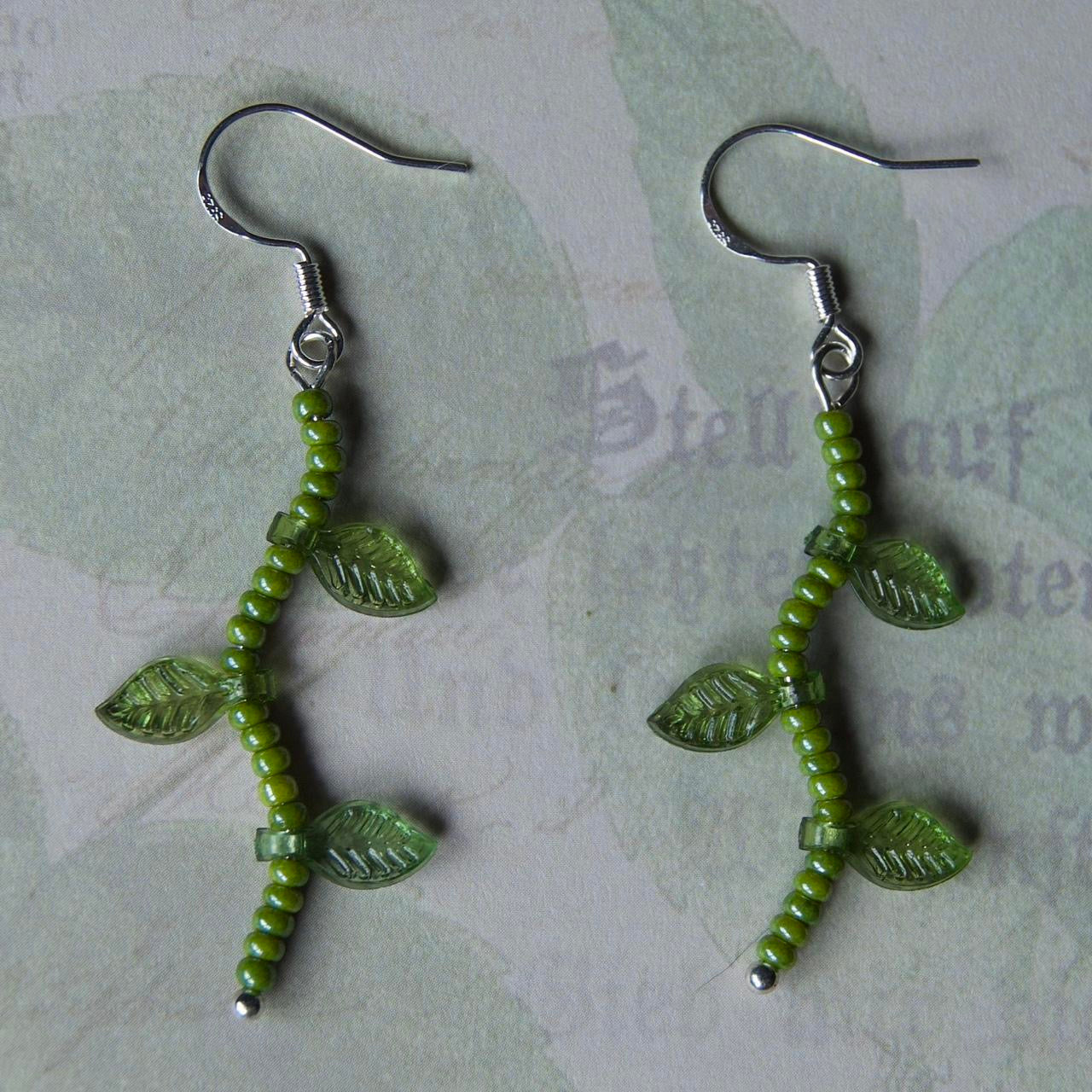 vine leaf earrings