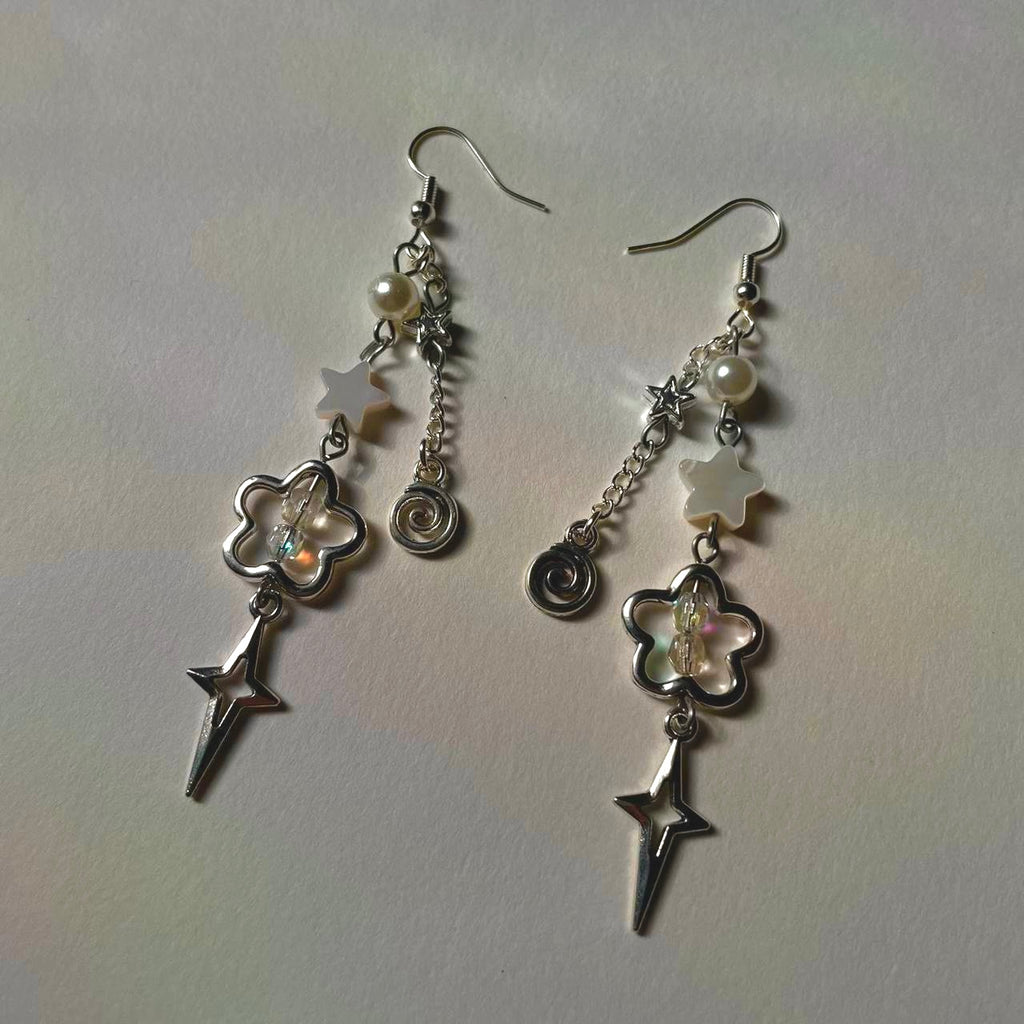 spiral star earrings