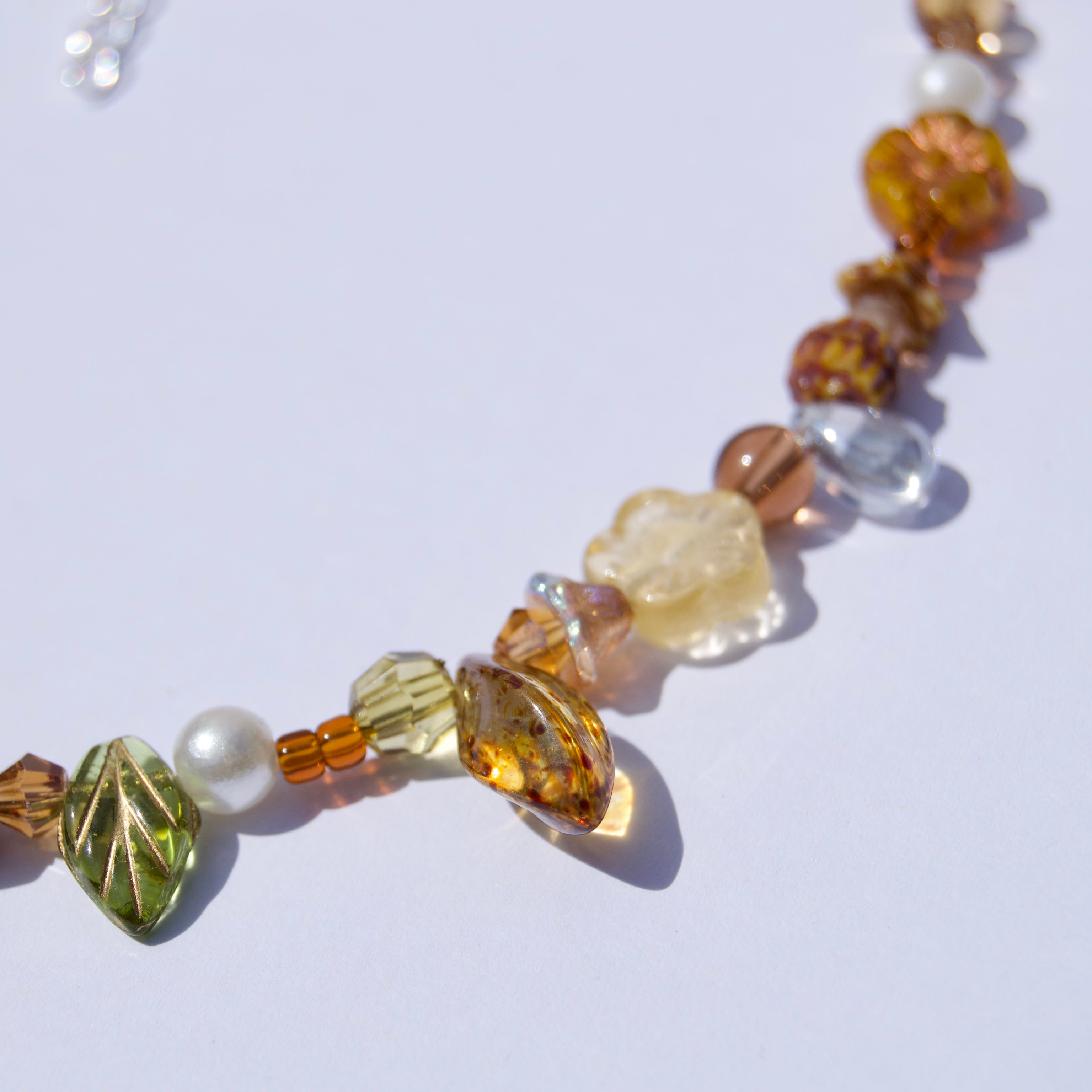 spring flower necklace