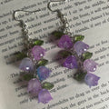 floral purple jewellery set
