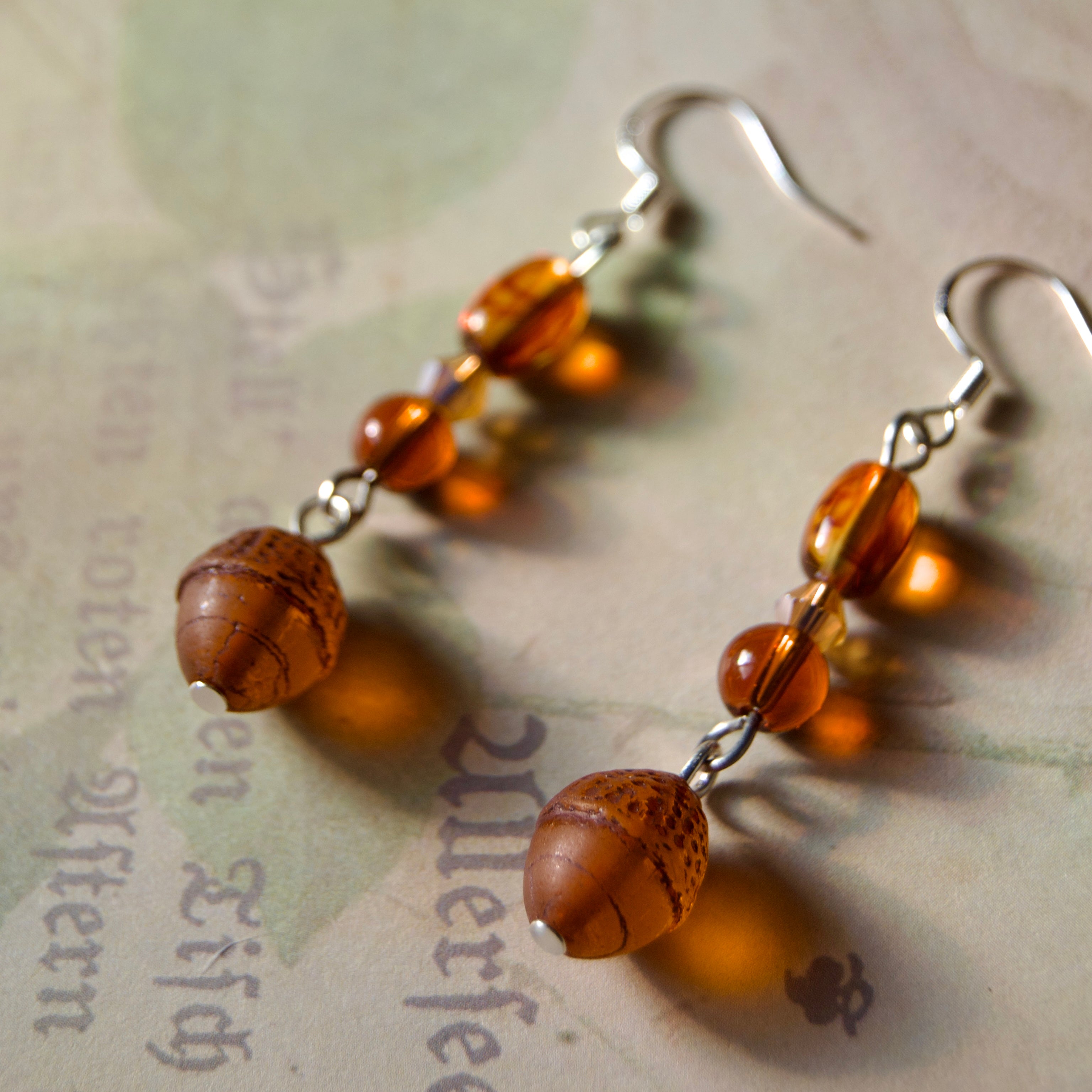 acorn earrings