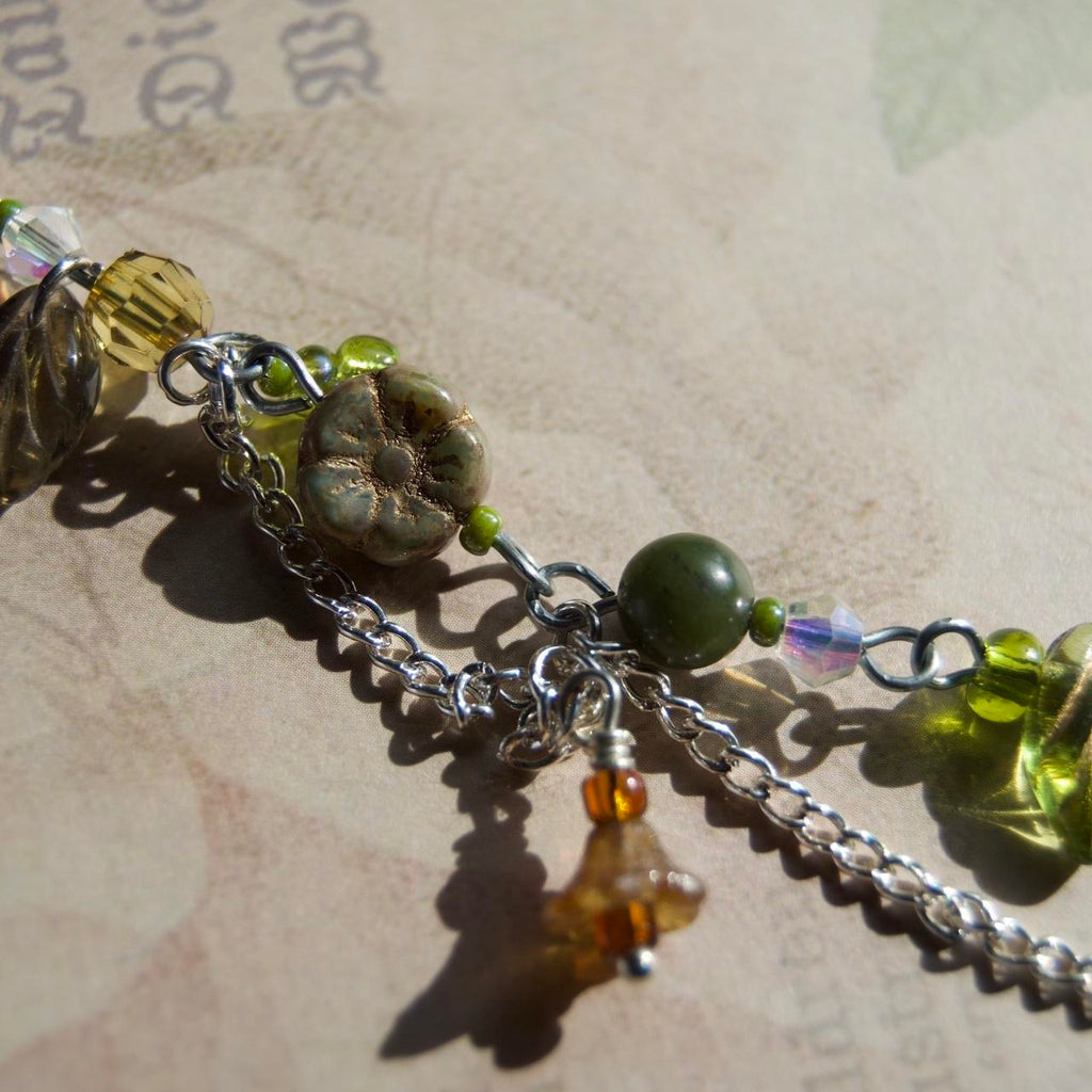 green leaf necklace